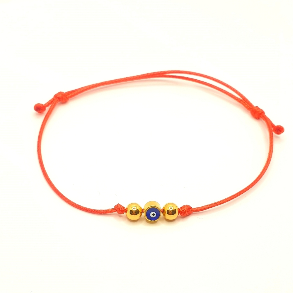 Adjustable red string Evil eye protection bracelet